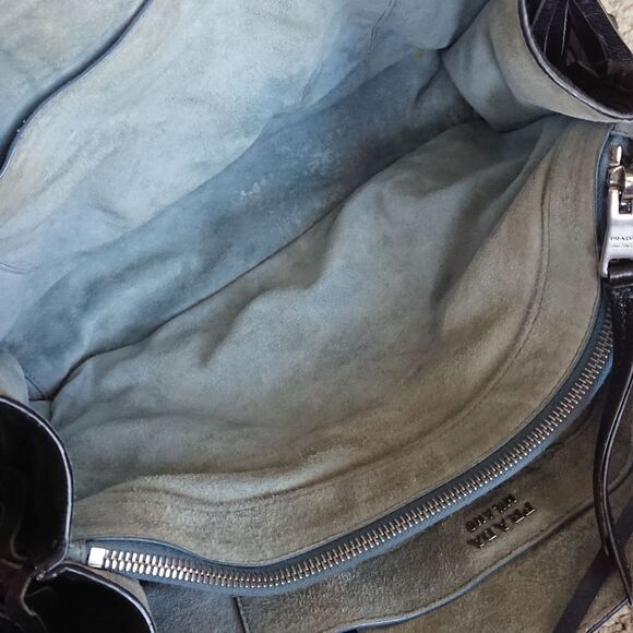 Prada Glace Calf Black Etiquette Fringe Leather tote bag - Picture 13 of 16